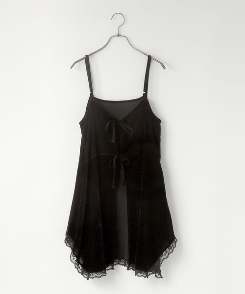 2WAYカットベロアミニワンピース 578265（ワンピース）｜LOWRYS