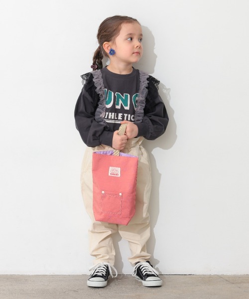 Ocean&Ground（オーシャン&グラウンド）の「ｼｭｰｽﾞBAG GOODAY（トートバッグ・キッズ・ピンク/グリーン/エメラルド/ブラック/ダークネイビー/ターコイズブルー/ブルー/マスタード/ミント/ラベンダー/ライトパープル/ベージュ/レッド・FREE）」の14枚目の写真