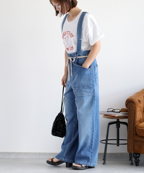 cepo（セポ）の「〈2way〉コットンリネンマルチサスペンダーデニムパンツ（デニムパンツ・レディース・ブルー系2/ブルー系3・M/S）」の18枚目の写真