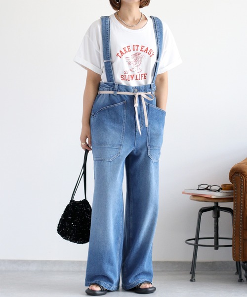 cepo（セポ）の「〈2way〉コットンリネンマルチサスペンダーデニムパンツ（デニムパンツ・レディース・ブルー系2/ブルー系3・M/S）」の21枚目の写真