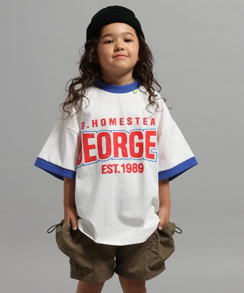 GEORGE'S(ジョージズ)の「【KIDS】ロゴヴィンテージTシャツ(Tシャツ/カットソー・キッズ・チャコールグレー/オフホワイト・150cm/130cm/110cm)」の18枚目の写真