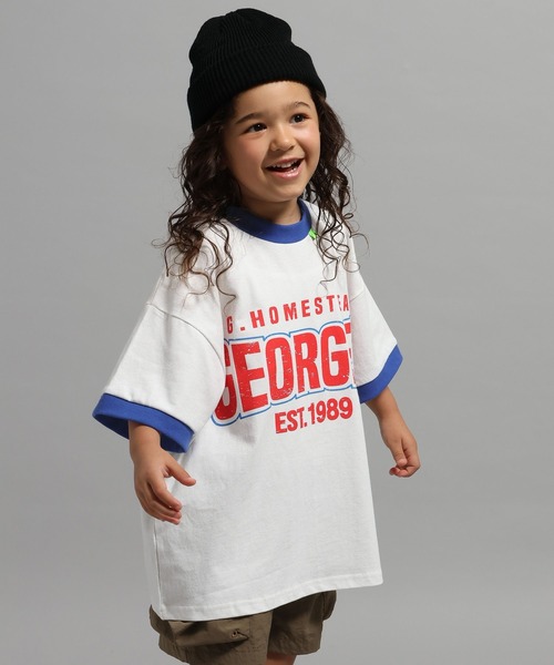 GEORGE'S(ジョージズ)の「【KIDS】ロゴヴィンテージTシャツ(Tシャツ/カットソー・キッズ・チャコールグレー/オフホワイト・150cm/130cm/110cm)」の19枚目の写真