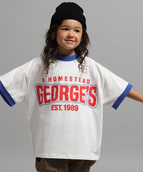 GEORGE'S(ジョージズ)の「【KIDS】ロゴヴィンテージTシャツ(Tシャツ/カットソー・キッズ・チャコールグレー/オフホワイト・150cm/130cm/110cm)」の20枚目の写真