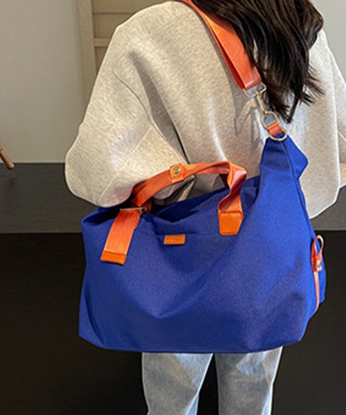 DAY CLOSET（デイ クローゼット）の「2WAYトラベルボストンバッグ ［ショルダー紐付き/肩掛けOK/キャリーオン可能］（ボストンバッグ・レディース・オフホワイト/グレー/ブルー/グリーン・ONE SIZE）」の16枚目の写真