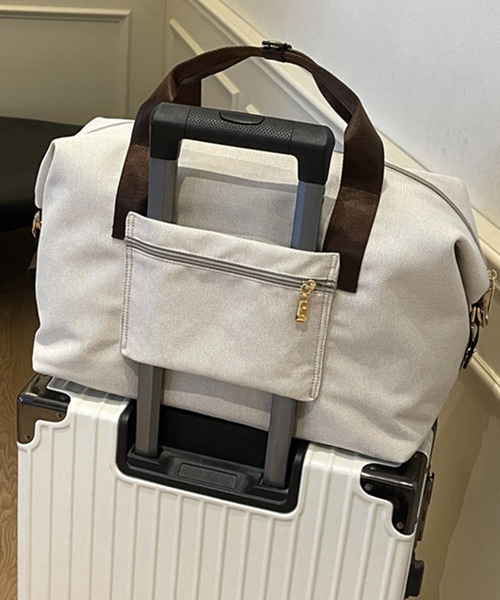 DAY CLOSET（デイ クローゼット）の「2WAYトラベルボストンバッグ ［ショルダー紐付き/肩掛けOK/キャリーオン可能］（ボストンバッグ・レディース・オフホワイト/グレー/ブルー/グリーン・ONE SIZE）」の18枚目の写真
