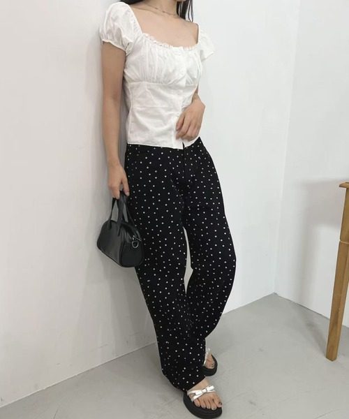 mebole(メボレ)の「フラワードットワイドパンツ(その他パンツ・レディース・ホワイト/ブラック・MEDIUM/LARGE)」の22枚目の写真
