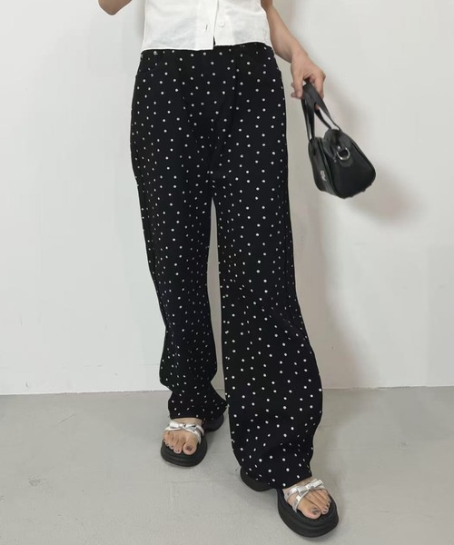 mebole(メボレ)の「フラワードットワイドパンツ(その他パンツ・レディース・ホワイト/ブラック・MEDIUM/LARGE)」の19枚目の写真