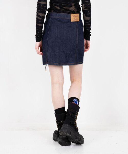 希少♡ヒステリックミニ　デニムワンピース　ジャンバースカート　95cm パンダ ワンピース ジャンパースカート デニム キャミワンピ ロング