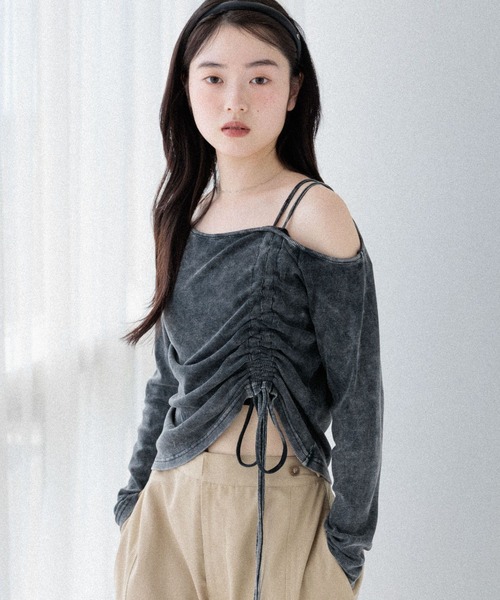 tシャツ ドロストカットソー　581494 レディース ドロストカットソー 581494（Tシャツ/カットソー）｜Heather