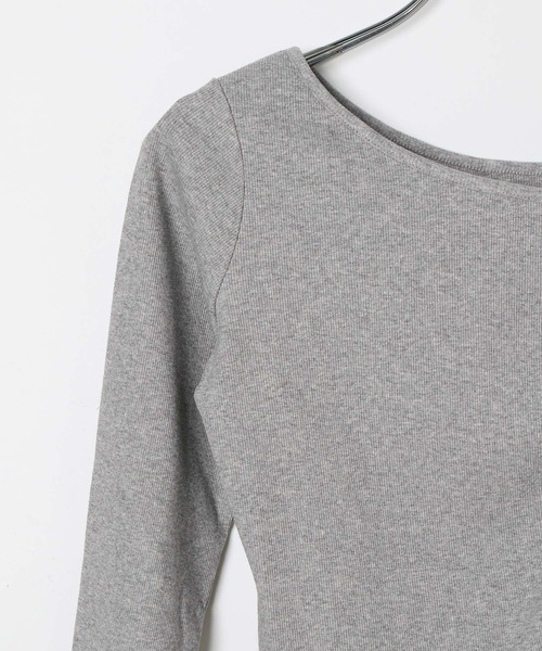 Heather（ヘザー）の「ドロストカットソー　581494（Tシャツ/カットソー・レディース・アッシュグレー/杢グレー/スミクロ・FREE）」の20枚目の写真