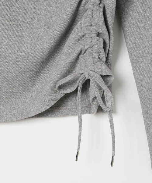 Heather（ヘザー）の「ドロストカットソー　581494（Tシャツ/カットソー・レディース・アッシュグレー/杢グレー/スミクロ・FREE）」の21枚目の写真