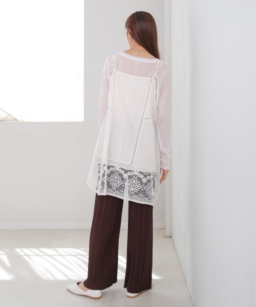 Bab（バブ）の「【サイズ展開あり】ランダムプリーツパンツ（その他パンツ・レディース・ブラック/グレイッシュベージュ/チャコールグレー/ダークブラウン・M/L）」の8枚目の写真