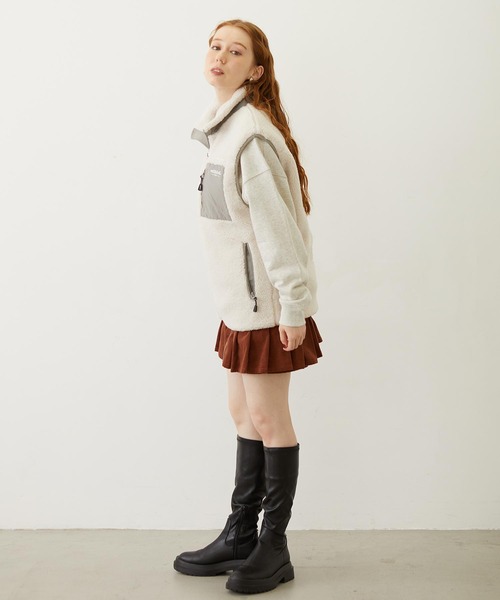 MILKFED.（ミルクフェド）の「LOGO BOA VEST（ベスト・レディース・オフホワイト/ブルー/ブラック・ONE SIZE）」の17枚目の写真