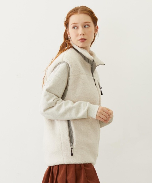 MILKFED.（ミルクフェド）の「LOGO BOA VEST（ベスト・レディース・オフホワイト/ブルー/ブラック・ONE SIZE）」の14枚目の写真