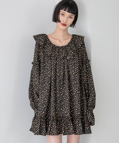 LOWRYS FARM（ローリーズファーム）の「アソートフリルチュニックブラウス　 587858（シャツ/ブラウス・レディース・ブラウン/ブラック/アイボリー/その他・FREE）」の13枚目の写真