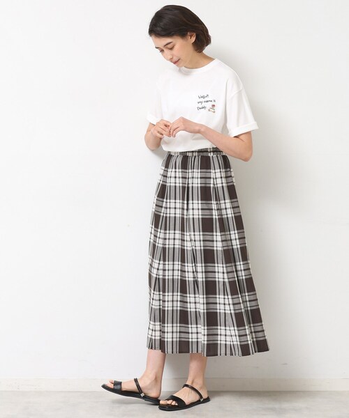 Dessin(デッサン)の「【ユニセックス・洗える】Deddy刺繍入り オーガニックコットンTシャツ(Tシャツ/カットソー・レディース・ブラウン系その他/ホワイト系/ライトイエロー系・04/03/02/01)」の21枚目の写真