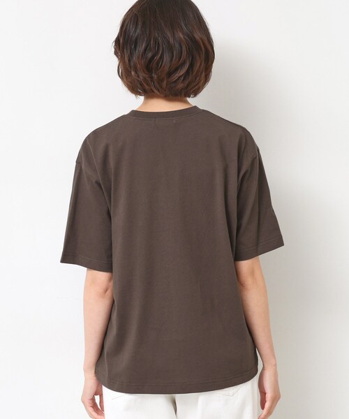 Dessin(デッサン)の「【ユニセックス・洗える】Deddy刺繍入り オーガニックコットンTシャツ(Tシャツ/カットソー・レディース・ブラウン系その他/ホワイト系/ライトイエロー系・04/03/02/01)」の15枚目の写真