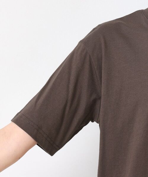 Dessin(デッサン)の「【ユニセックス・洗える】Deddy刺繍入り オーガニックコットンTシャツ(Tシャツ/カットソー・レディース・ブラウン系その他/ホワイト系/ライトイエロー系・04/03/02/01)」の17枚目の写真
