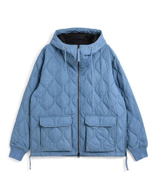 fridge(フリッジ)の「【TAION】タイオン MILITARY W-ZIP DOWN HOODIE TAION-106WZPML-1(ダウンジャケット/コート・メンズ・オリーブ/ブルー系その他/カーキ系/ブラック・X-LARGE/LARGE/MEDIUM/SMALL)」の4枚目の写真