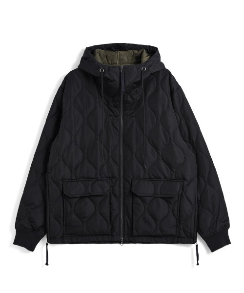 fridge(フリッジ)の「【TAION】タイオン MILITARY W-ZIP DOWN HOODIE TAION-106WZPML-1(ダウンジャケット/コート・メンズ・オリーブ/ブルー系その他/カーキ系/ブラック・X-LARGE/LARGE/MEDIUM/SMALL)」の3枚目の写真
