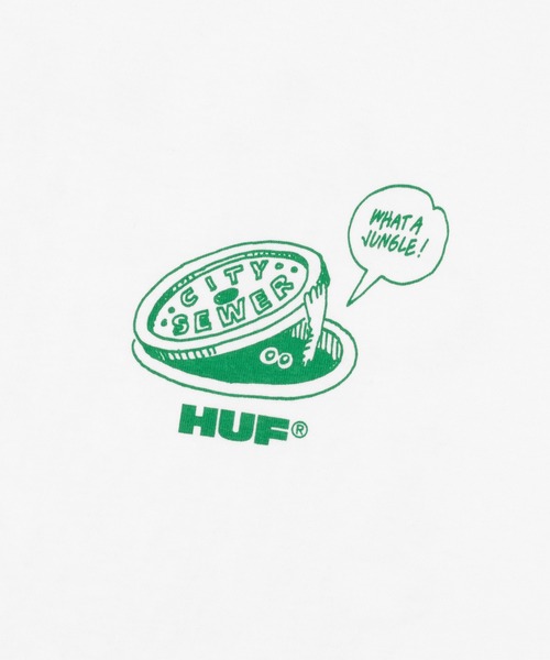 HUF(ハフ)の「WHAT A JUNGLE TEE(Tシャツ/カットソー・メンズ・ホワイト/ブラック・XXL/XL/L/M/S)」の10枚目の写真
