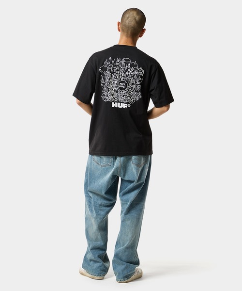 HUF(ハフ)の「WHAT A JUNGLE TEE(Tシャツ/カットソー・メンズ・ホワイト/ブラック・XXL/XL/L/M/S)」の13枚目の写真