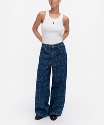 marimekko(}bR)́yMaridenimz Loose Logo S / jeans(fjpc)