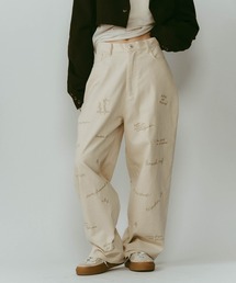【Knuth Marf】クヌースマーフ embroidered corduroy pants コーデュロイ刺繍 ワイドパンツ