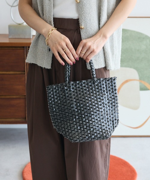 Green　Parks（グリーンパークス）の「・furry rate シャイニーブレードトート（トートバッグ・レディース・ブロンズ/ブラック・FREE）」の2枚目の写真