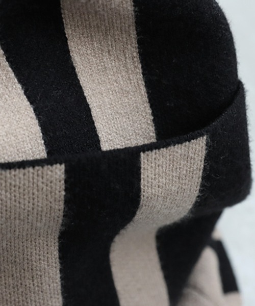 柄切り替えニットスカート（スカート）｜antiqua（アンティカ）の