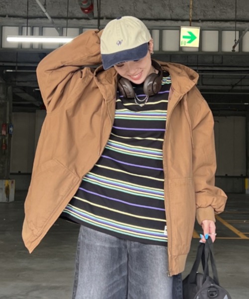 ロデオクラウンズ　ジャケット ワークフーデッドジャケット（その他アウター）｜RODEO CROWNS WIDE