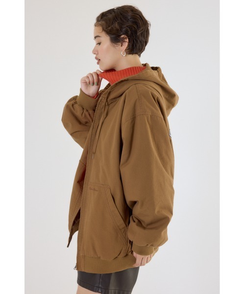 RODEO CROWNS WIDE BOWL（ロデオクラウンズワイドボウル）の「ワークフーデッドジャケット（その他アウター・レディース・ブラック/ブラウン/アイボリー/ブルー・MEDIUM/LARGE）」の15枚目の写真