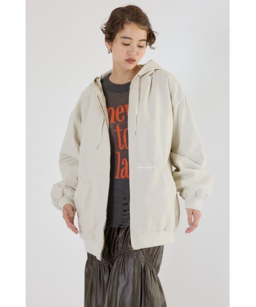 RODEO CROWNS WIDE BOWL（ロデオクラウンズワイドボウル）の「ワークフーデッドジャケット（その他アウター・レディース・ブラック/ブラウン/アイボリー/ブルー・MEDIUM/LARGE）」の18枚目の写真