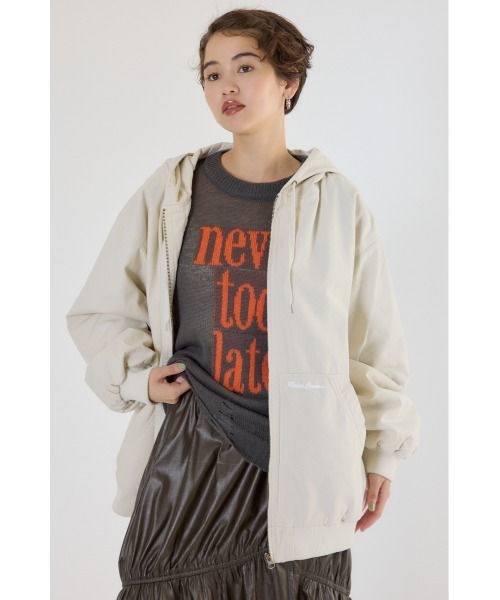 RODEO CROWNS WIDE BOWL（ロデオクラウンズワイドボウル）の「ワークフーデッドジャケット（その他アウター・レディース・ブラック/ブラウン/アイボリー/ブルー・MEDIUM/LARGE）」の19枚目の写真