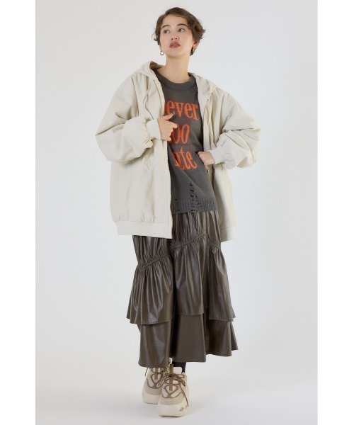 RODEO CROWNS WIDE BOWL（ロデオクラウンズワイドボウル）の「ワークフーデッドジャケット（その他アウター・レディース・ブラック/ブラウン/アイボリー/ブルー・MEDIUM/LARGE）」の20枚目の写真