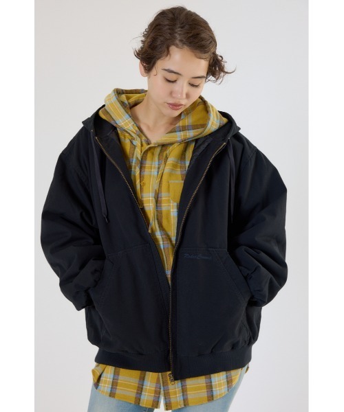 RODEO CROWNS WIDE BOWL（ロデオクラウンズワイドボウル）の「ワークフーデッドジャケット（その他アウター・レディース・ブラック/ブラウン/アイボリー/ブルー・MEDIUM/LARGE）」の22枚目の写真