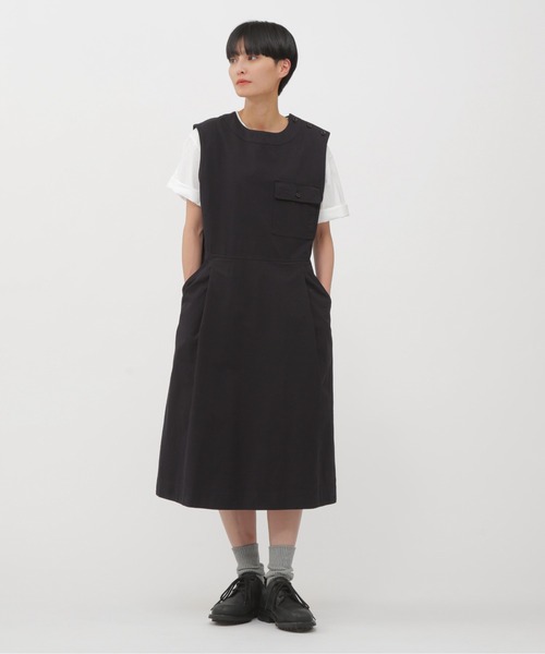美品 MHL. マーガレットハウエル YARN DYE DRY ワンピース 美品 MHL. マーガレットハウエル YARN DYE DRY ワンピース