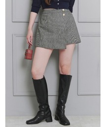 Stylevoice for xxx | <木村りかこさんコラボ>千鳥格子ミニスカショーパン【セットアップ対応可能】(スカート)