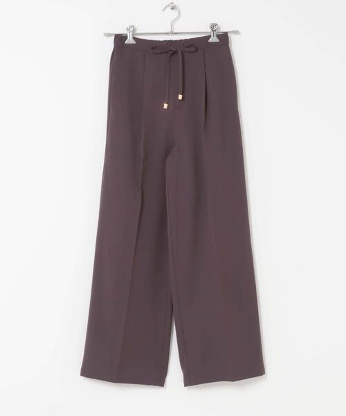 URBAN RESEARCH ROSSO WOMEN（アーバンリサーチ　ロッソ）の「イージーケアウーステッドストレートパンツ（その他パンツ・レディース・バーガンディー/ネイビー・36/38）」の9枚目の写真