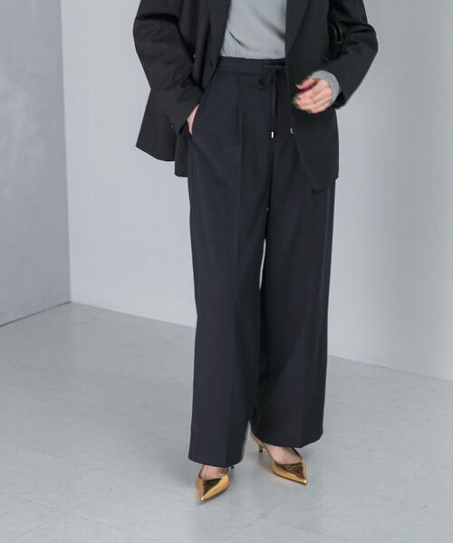 URBAN RESEARCH ROSSO WOMEN（アーバンリサーチ　ロッソ）の「イージーケアウーステッドストレートパンツ（その他パンツ・レディース・バーガンディー/ネイビー・36/38）」の12枚目の写真