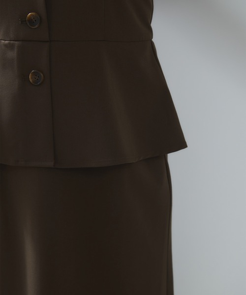 VIS（ビス）の「ビスチェドッキングライクキャミワンピース（ワンピース・レディース・グレー/ブラウン系その他・FREE）」の19枚目の写真