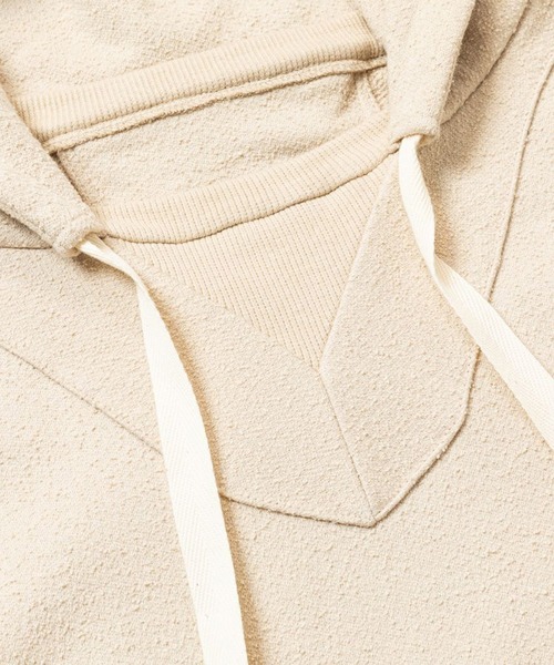 meanswhile（ミーンズワイル）の「Mexican Hooded Sweatshirt（パーカー・メンズ・ブラック/ナチュラル・2(M)/3(L)）」の5枚目の写真