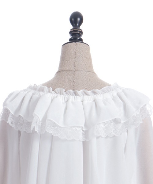 axes femme POETIQUE（アクシーズファムポエティック）の「オフショルシフォンＢＬ（シャツ/ブラウス・レディース・ピンク/ホワイト/ブラック・MEDIUM）」の21枚目の写真