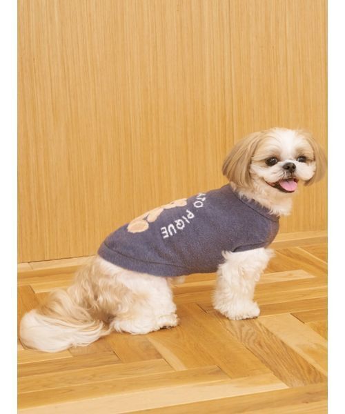 gelato pique（ジェラートピケ）の「【CAT&DOG】ベアジャガードプルオーバー（ペットウェア・レディース・ピンク/オフホワイト/ネイビー・S/L/M）」の7枚目の写真