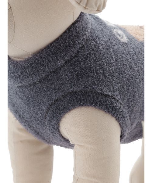 gelato pique（ジェラートピケ）の「【CAT&DOG】ベアジャガードプルオーバー（ペットウェア・レディース・ピンク/オフホワイト/ネイビー・S/L/M）」の16枚目の写真