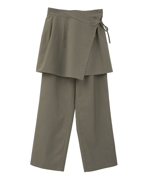 CRAFT STANDARD BOUTIQUE（クラフトスタンダードブティック）の「レイヤードデザインパンツ（その他パンツ・レディース・チャコールグレー/ブラウン/ベージュ・FREE）」の19枚目の写真