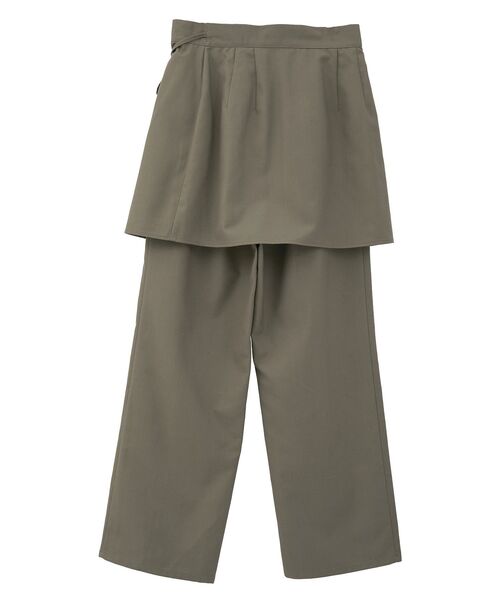 CRAFT STANDARD BOUTIQUE（クラフトスタンダードブティック）の「レイヤードデザインパンツ（その他パンツ・レディース・チャコールグレー/ブラウン/ベージュ・FREE）」の18枚目の写真