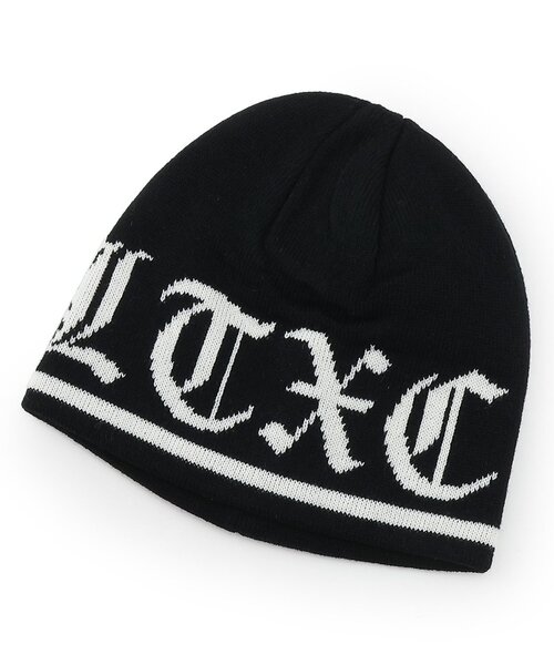 LOVETOXIC（ラブトキシック）の「【LTXC】ジャガードビーニー（ニットキャップ/ビーニー・キッズ・ブラック/オフホワイト・F）」の2枚目の写真