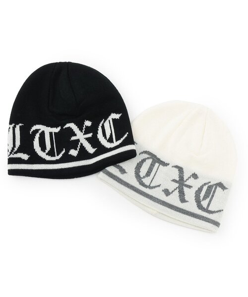 LOVETOXIC（ラブトキシック）の「【LTXC】ジャガードビーニー（ニットキャップ/ビーニー・キッズ・ブラック/オフホワイト・F）」の6枚目の写真