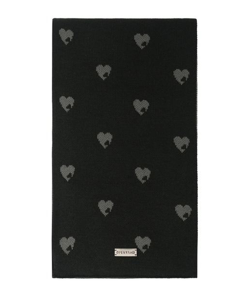 OY（オーワイ）の「『OY/オーワイ』HEART DOT MUFFLER/ハートドットマフラー（マフラー・レディース・ブラック・FREE）」の3枚目の写真